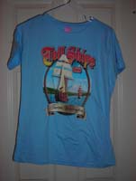 Light Blue Ships Decal 2008 T-Shirt (Ladies)
